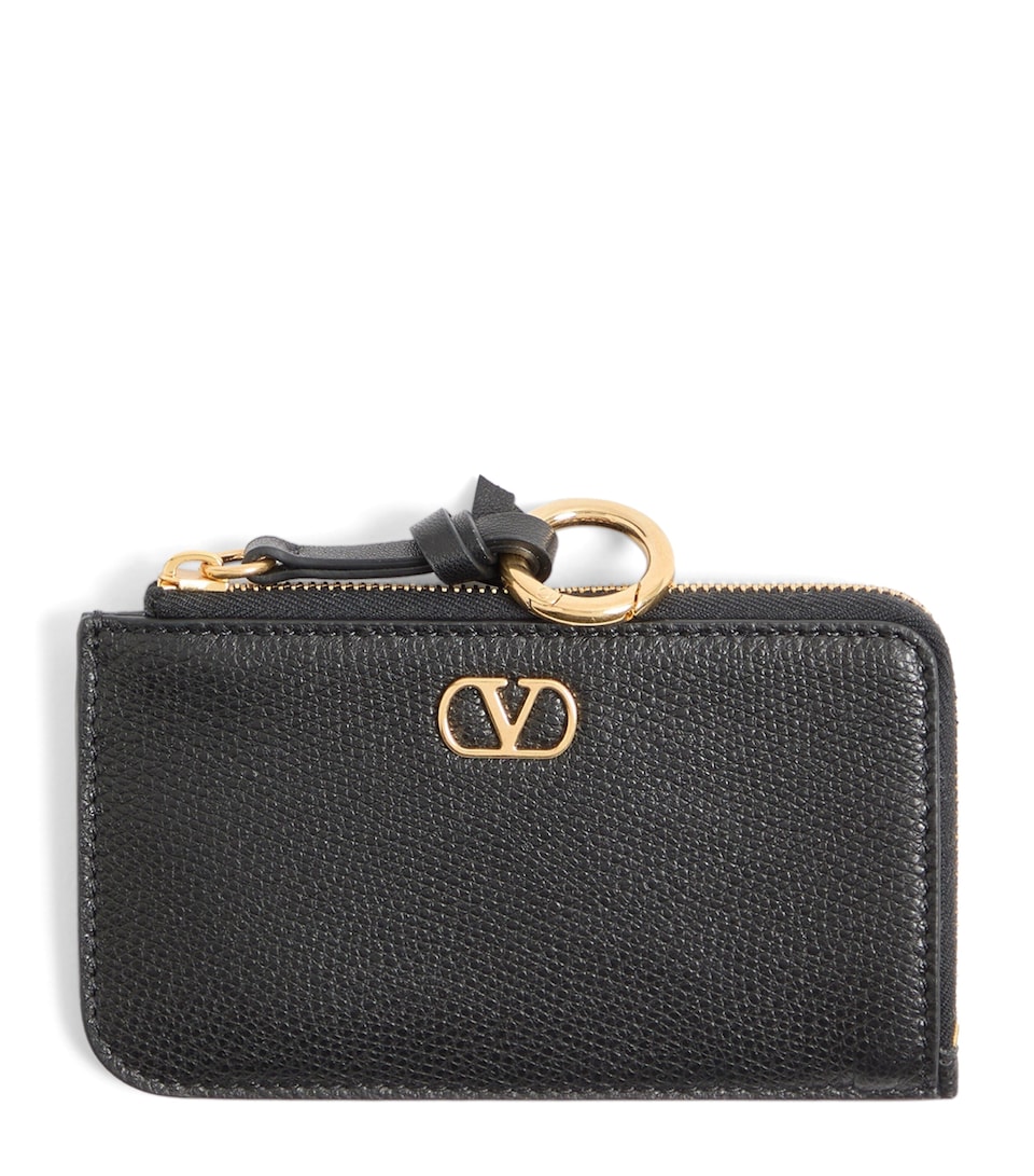 Valentino Garavani Leather VLogo Card Holder