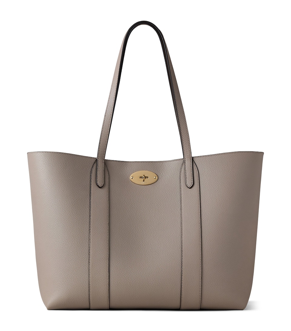 Mulberry Small Leather Bayswater Tote Bag Cashmere Taupe