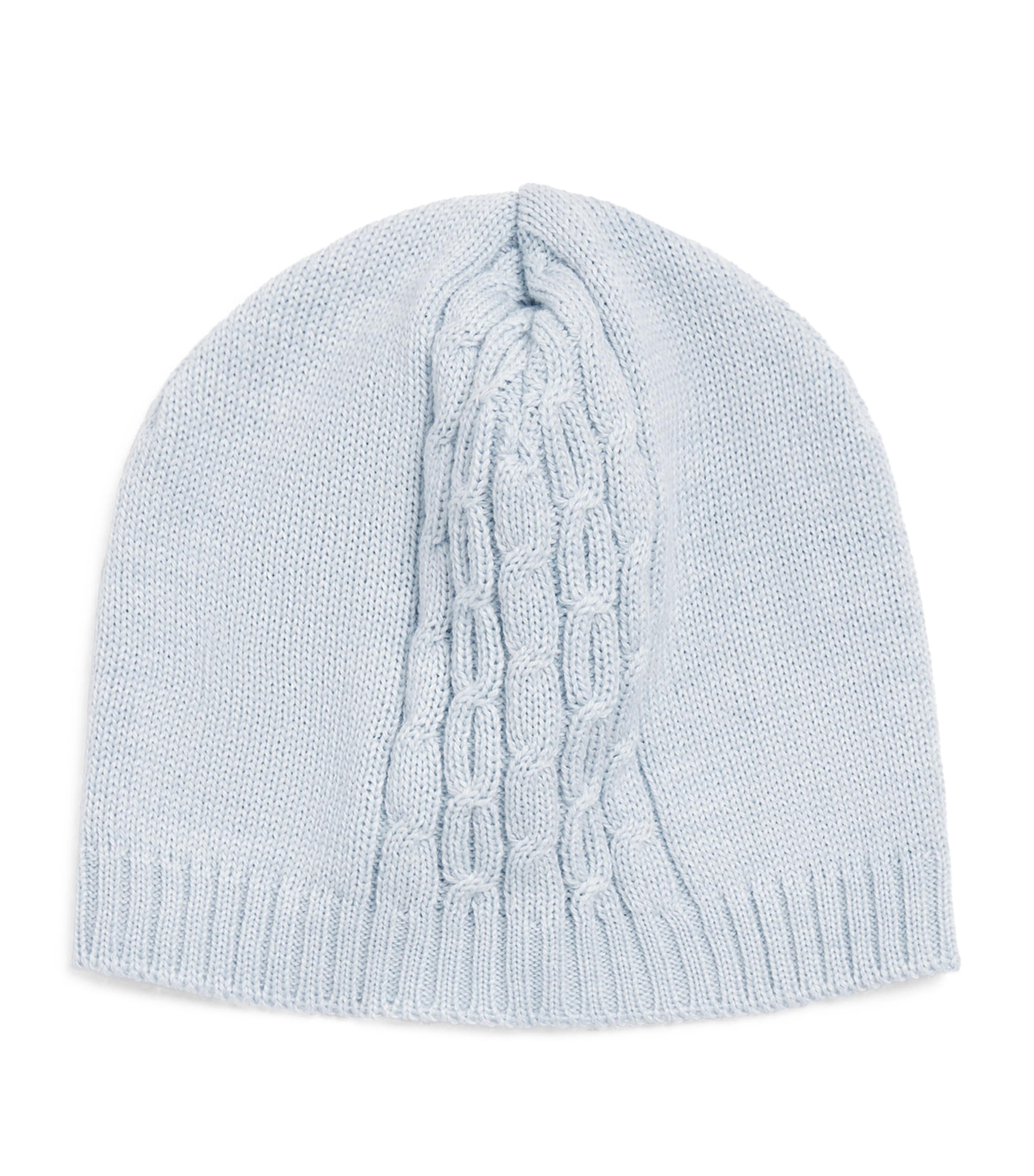 Bimbalo Wool-Blend Beanie (1-24 Months) Pale Blue