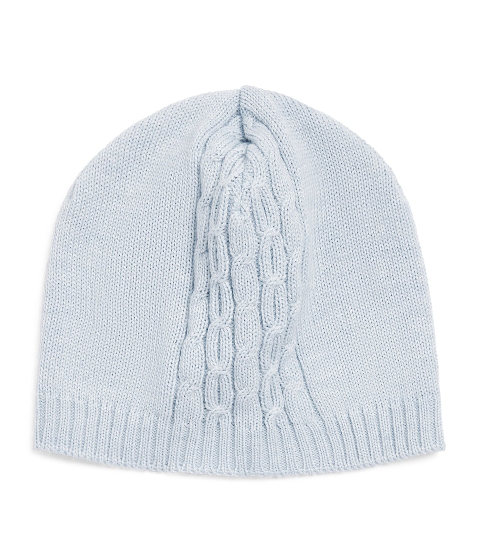 Bimbalo Wool-Blend Beanie (1-24 Months) Pale Blue