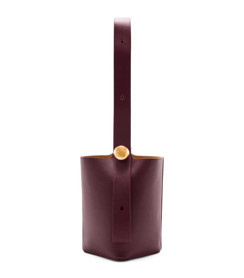 Medium Leather Pebble Bucket Bag