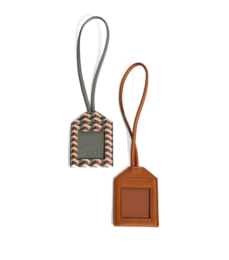 Poltrona Frau Leather Luggage Tag Lthr Sc/il India