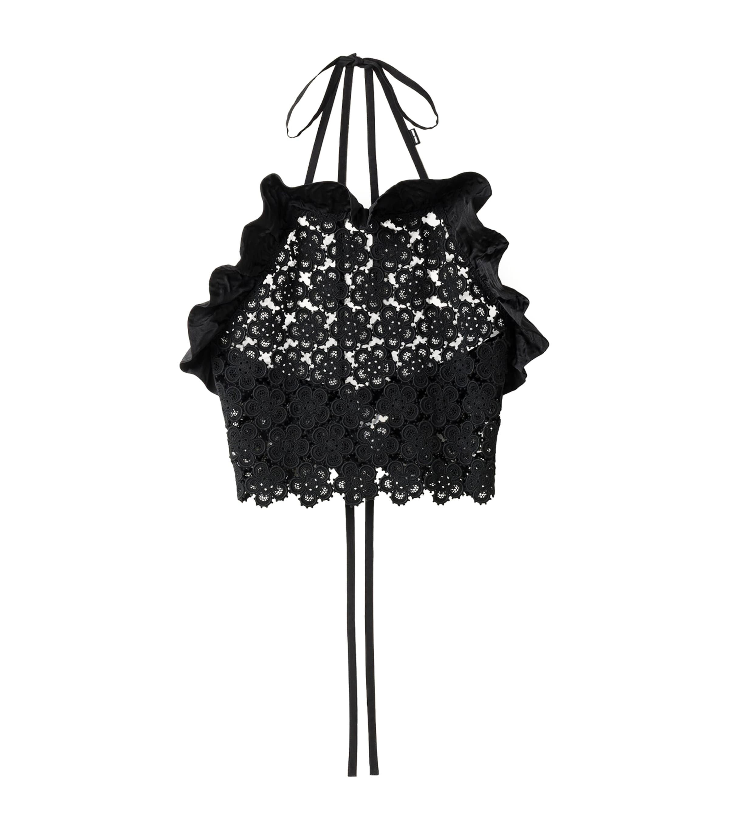 Cotton Macramé Pinafore Top