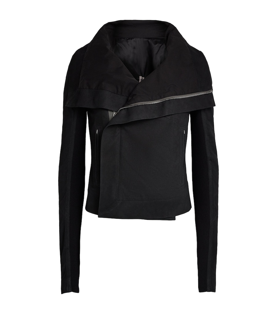 Rick Owens Womens Giacca Leather Jacket Black