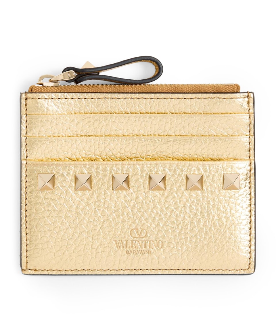 Leather Rockstud Coin Purse