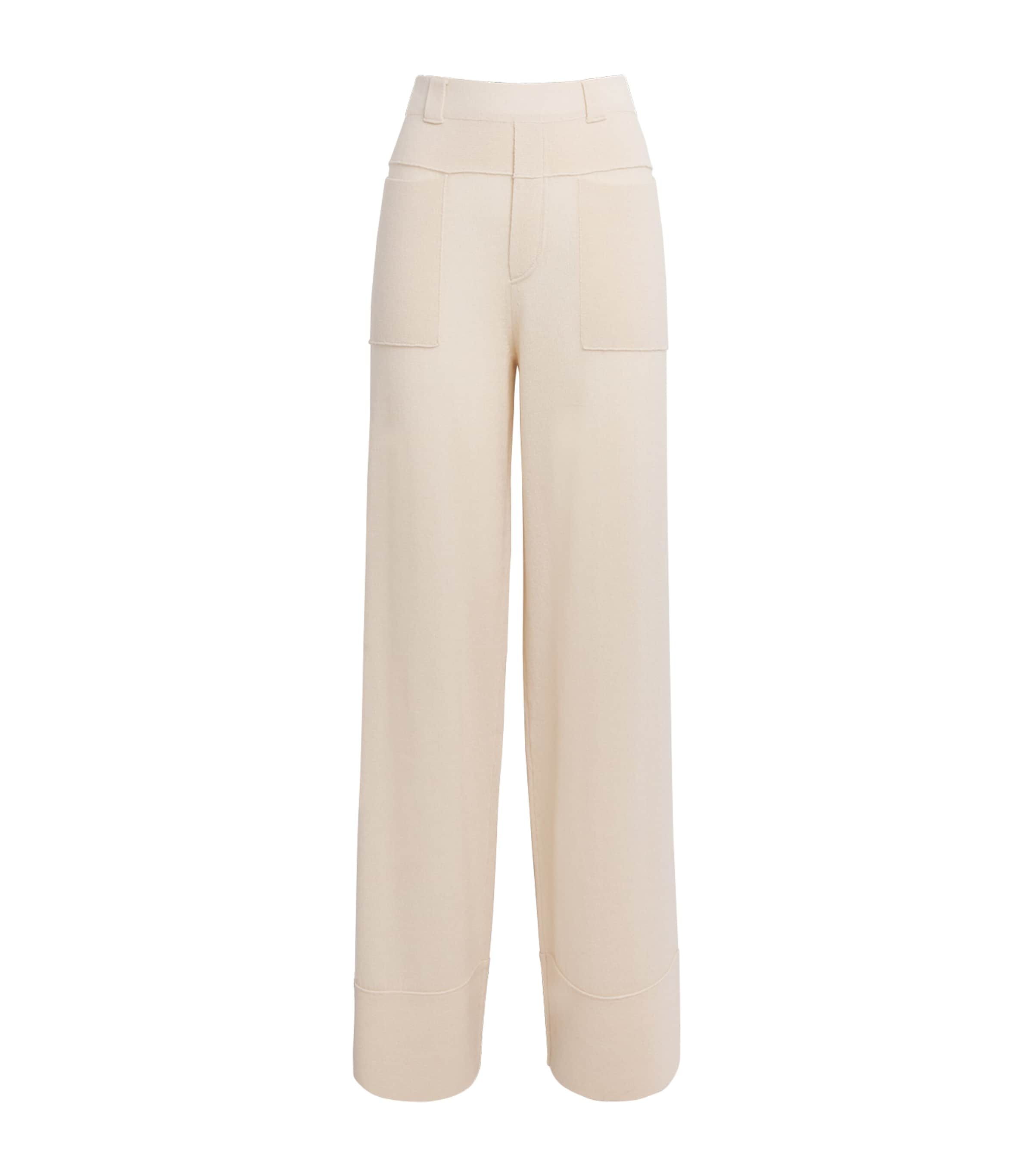 Wool-Blend Cargo Trousers