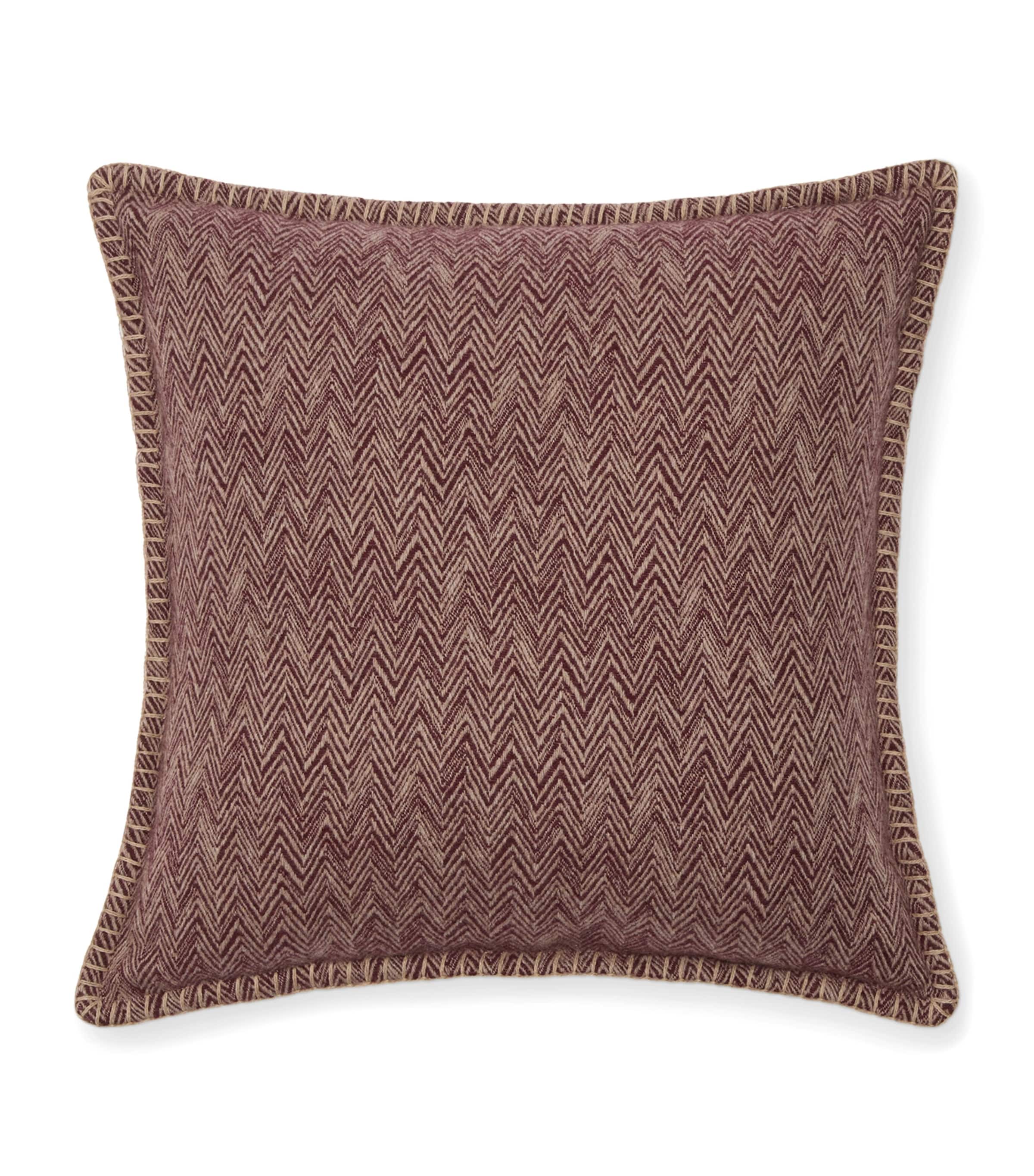 Missoni Home Wool-Cashmere Camelia Cushion (45cm x 45cm) Bordeaux