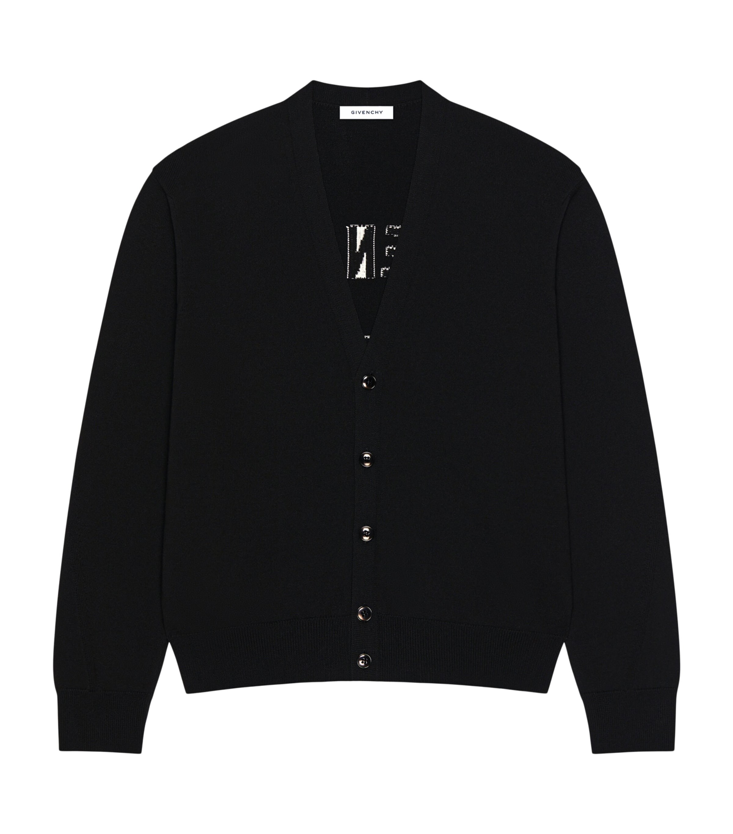 Givenchy Mens Logo-Intarsia Cardigan
