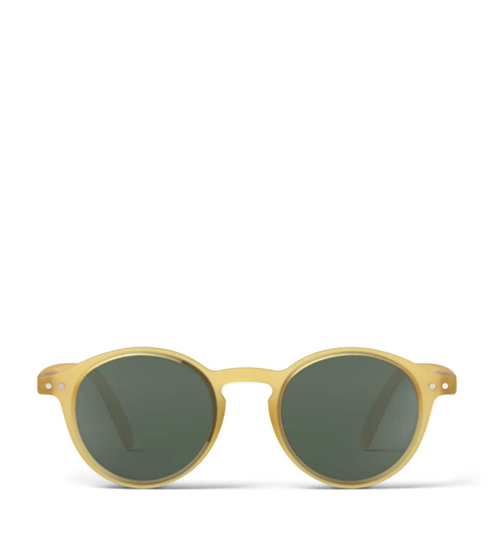 IZIPIZI KIDS #d Round Sunglasses (7-11 Years) Yellow Honey
