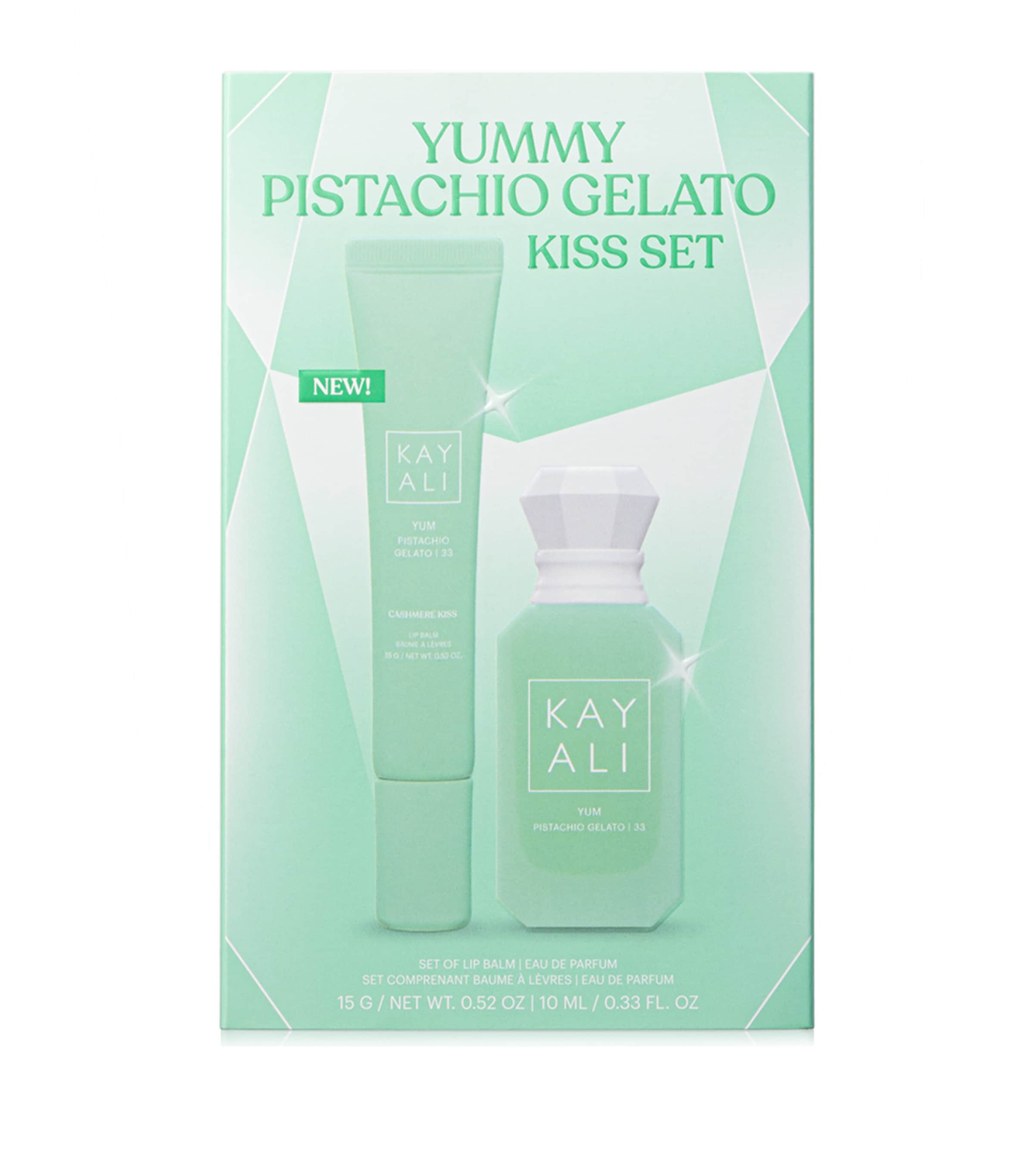 Kayali Yum Pistachio Gelato Eau de Parfum and Lip Balm Gift Set (10ml)