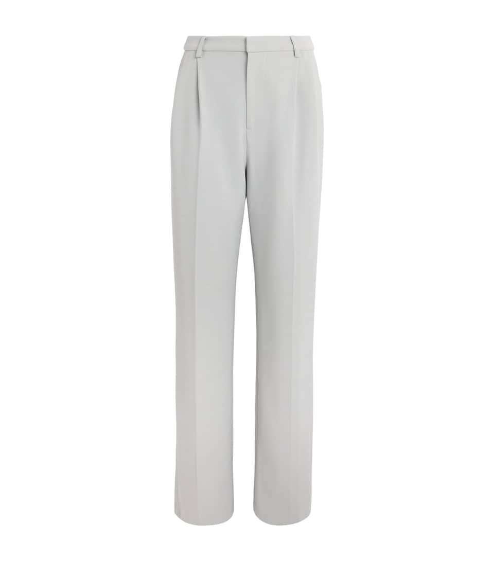 Huishan Zhang Womens Crepe Lucian Tailored Trousers Grey