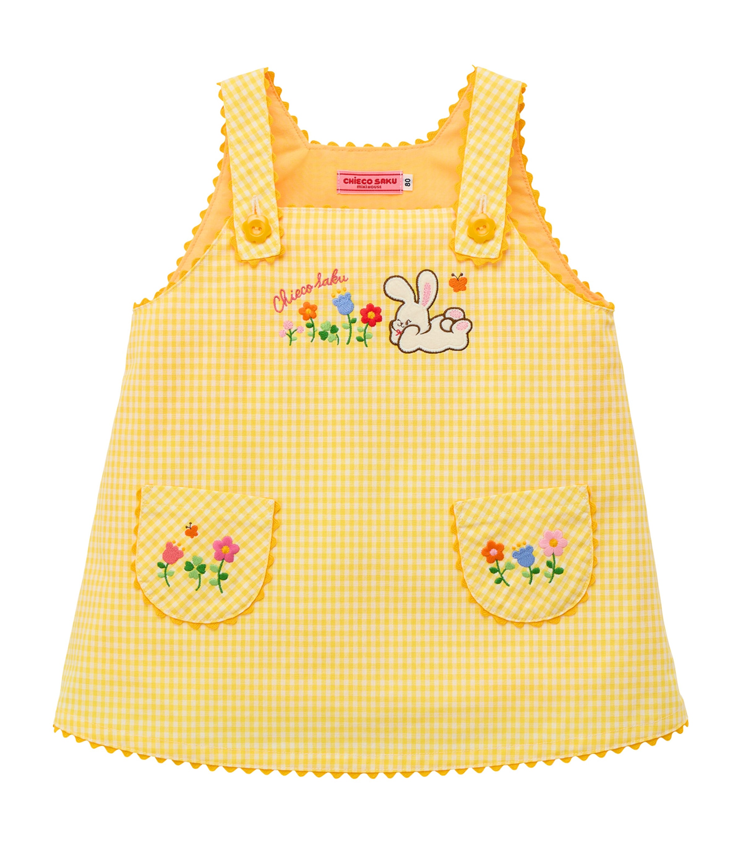 Miki House Cotton-Blend Gingham Chieco Saku Dress (2-7 Years)