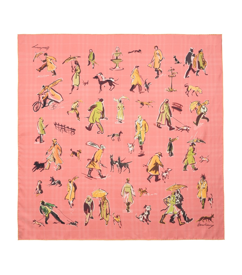Silk Paws On Parade Scarf