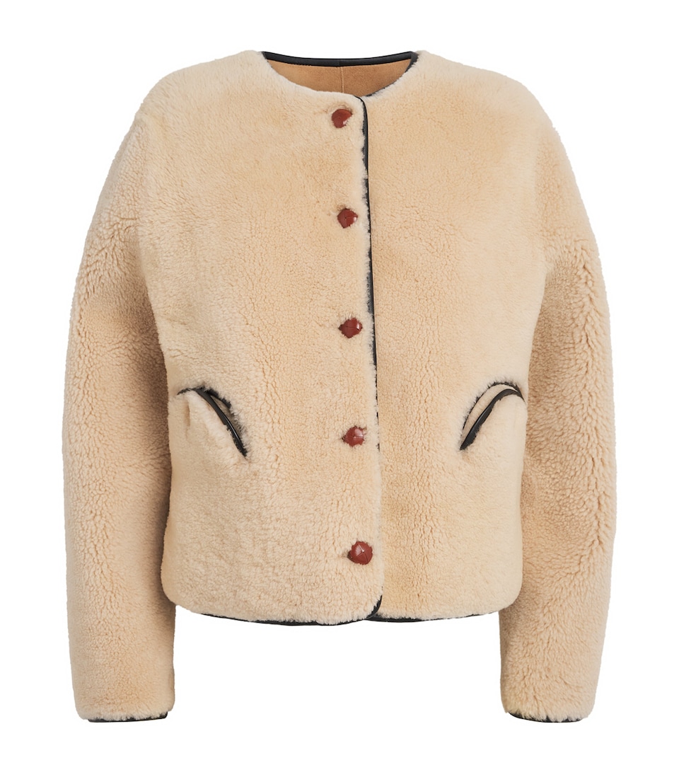 Blazé Milano Womens Shearling Tatoosh Gliss Jacket Camel