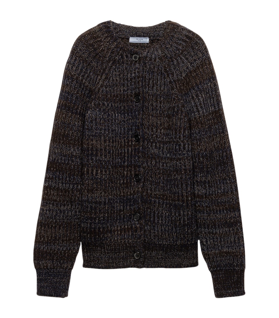 Wool-Cashmere Mouliné Cardigan