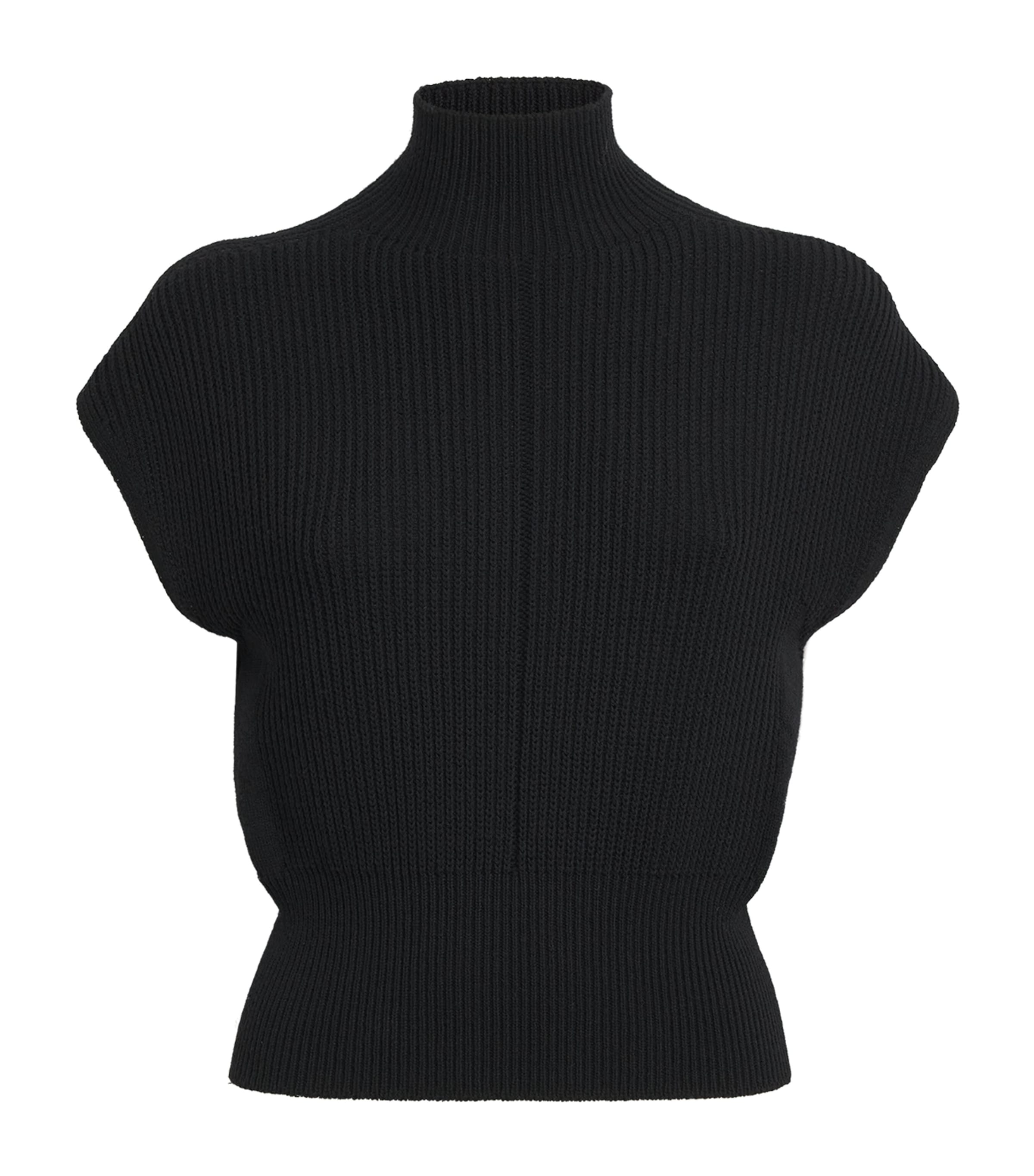 Rick Owens Womens Virgin Wool Maglia Sweater Black