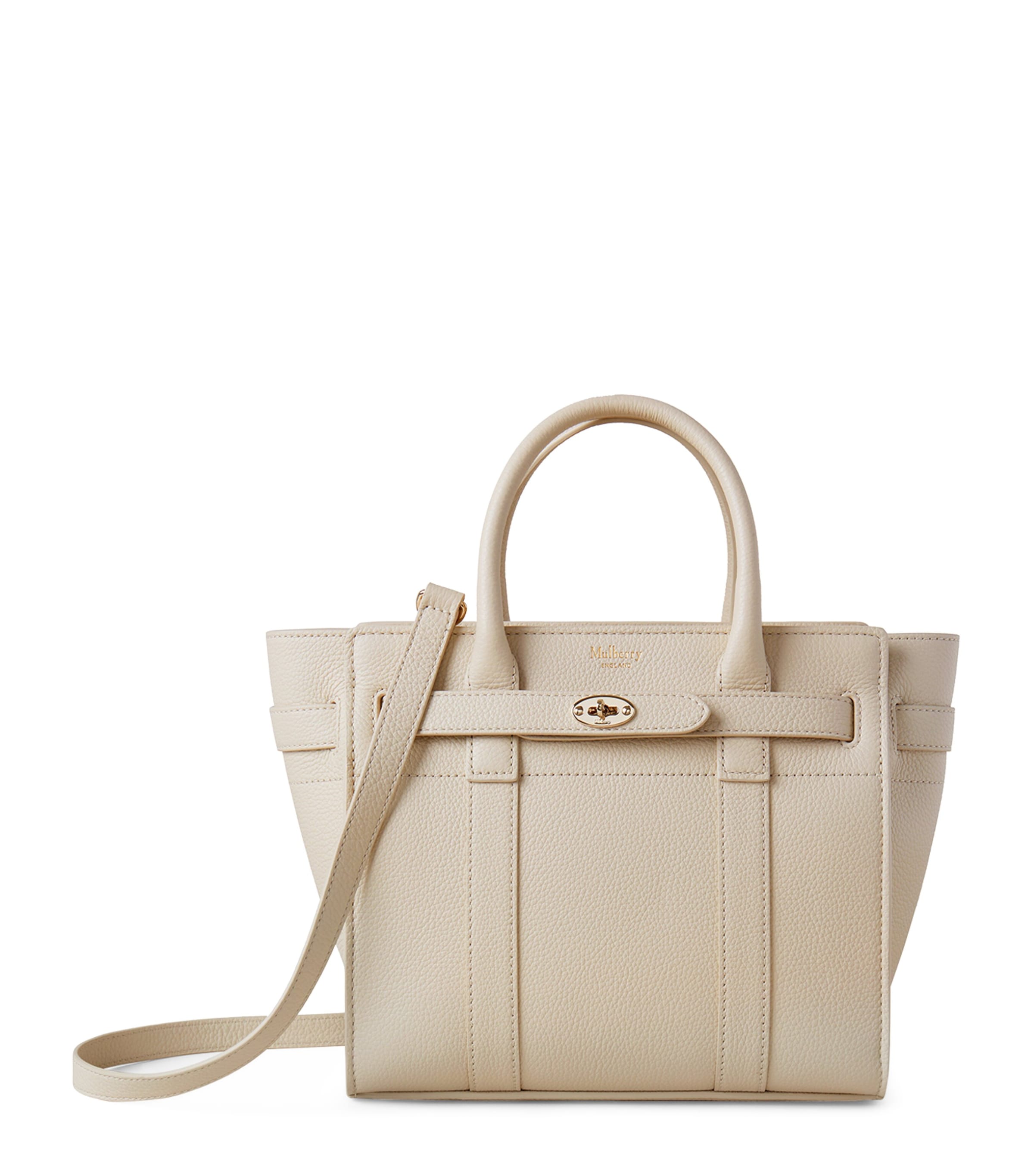 Mulberry Mini Bayswater Cross-Body Bag Chalk