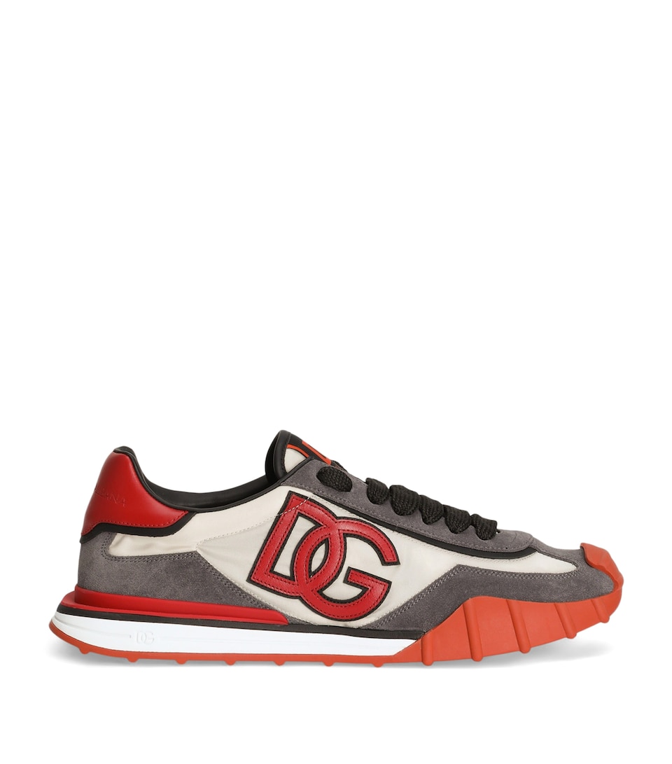 Dolce&Gabbana Athletic Low-Top Sneakers Avorio/rosso