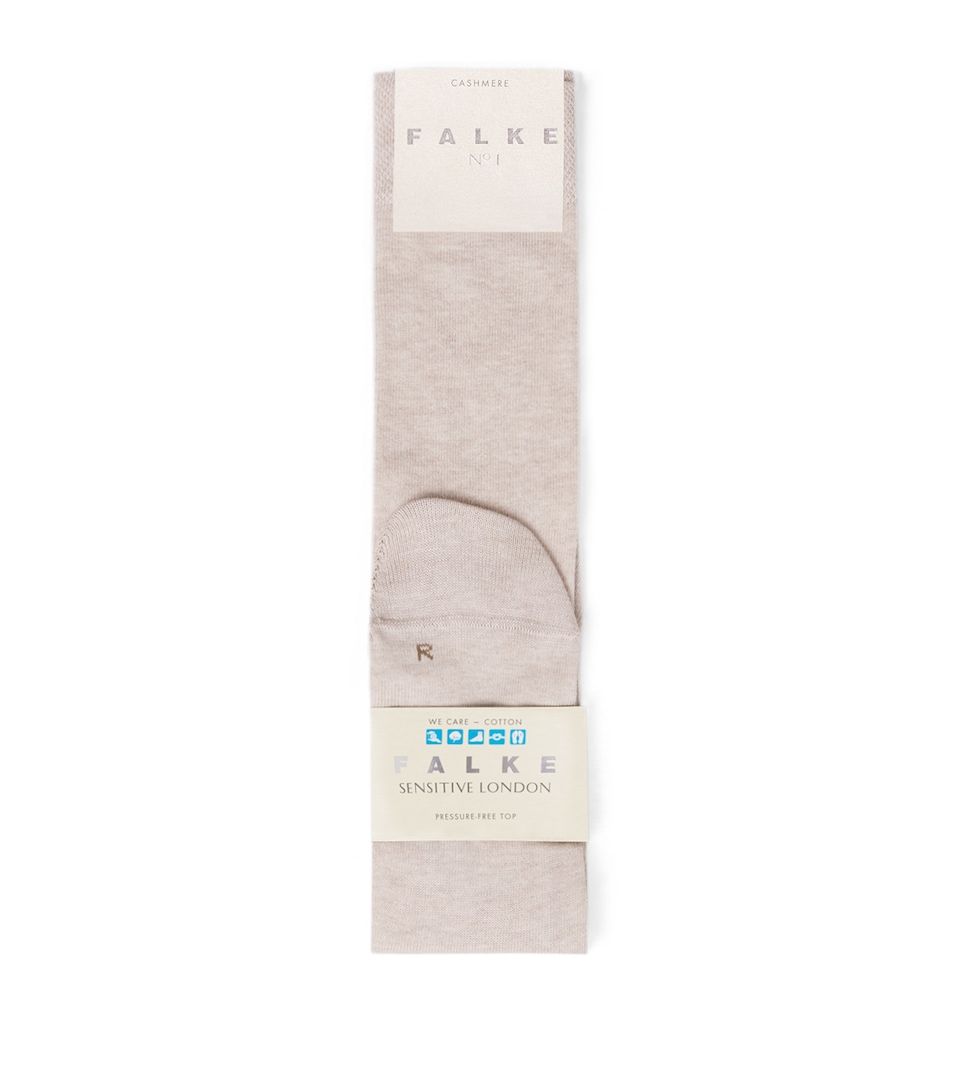 Falke Womens Sensitive London Knee-High Socks Linen Mel