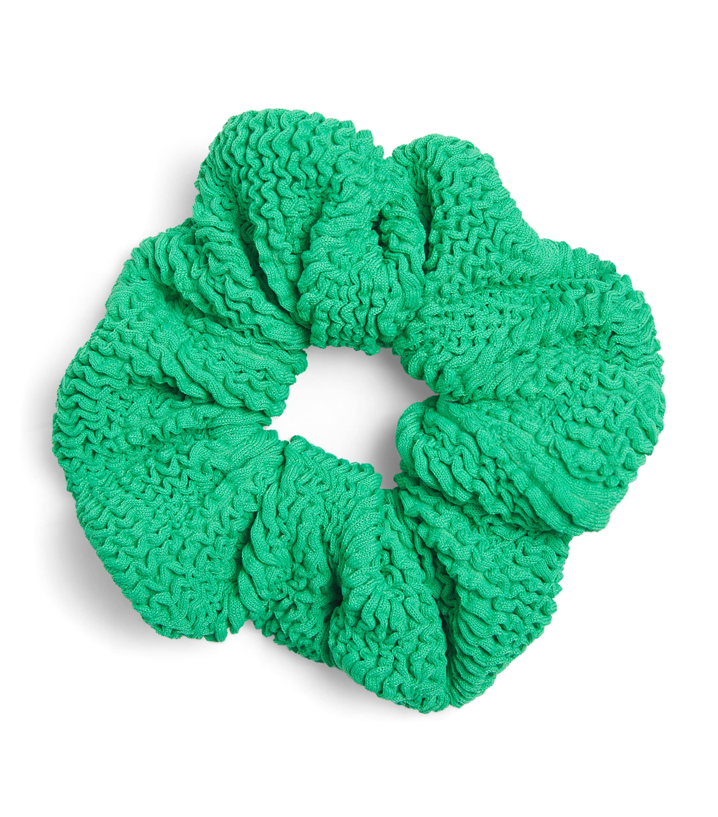 Hunza G Crinkle Scrunchie Emerald
