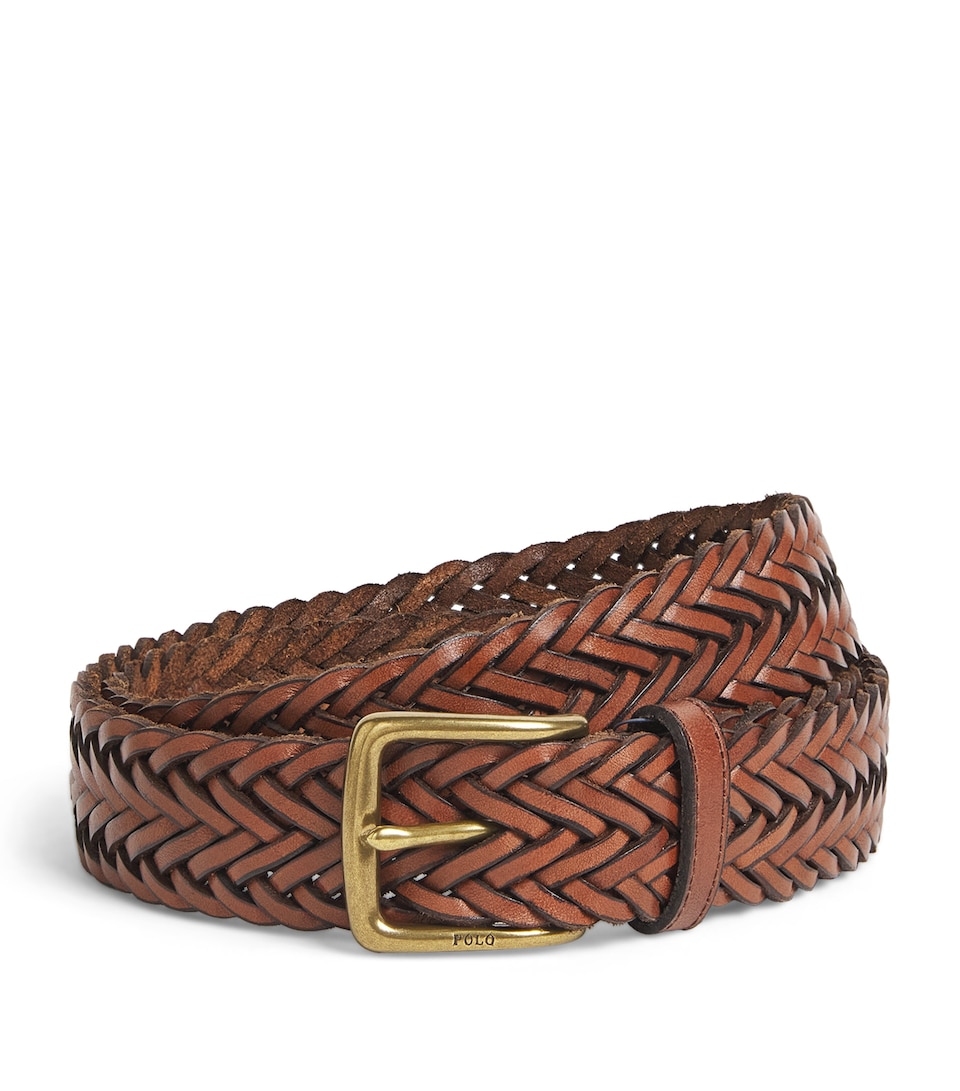 Leather Braided Belt