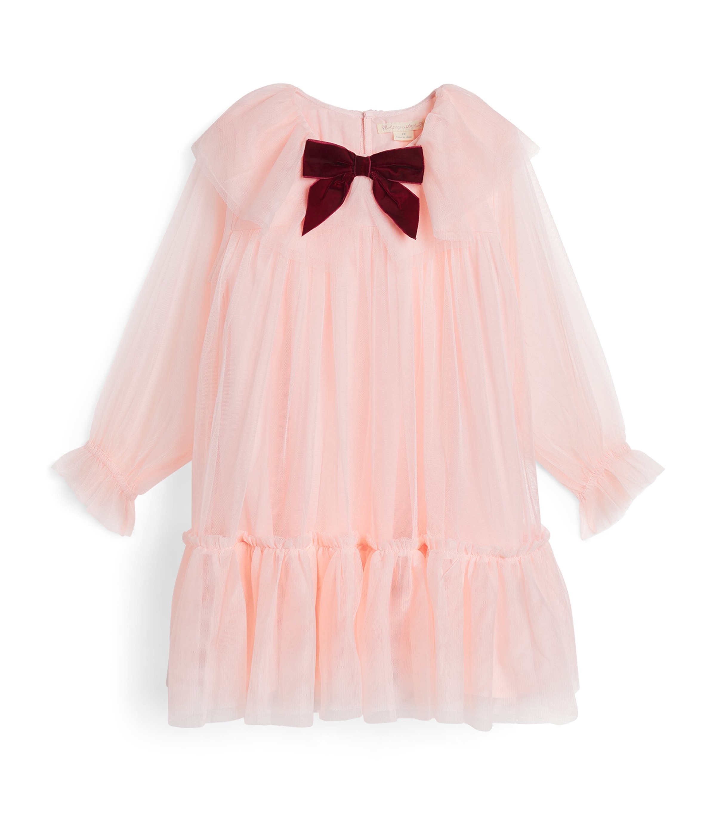 KONGES SLOJD Tulle Bow Dress (18 Months – 10 Years) Creole Pink