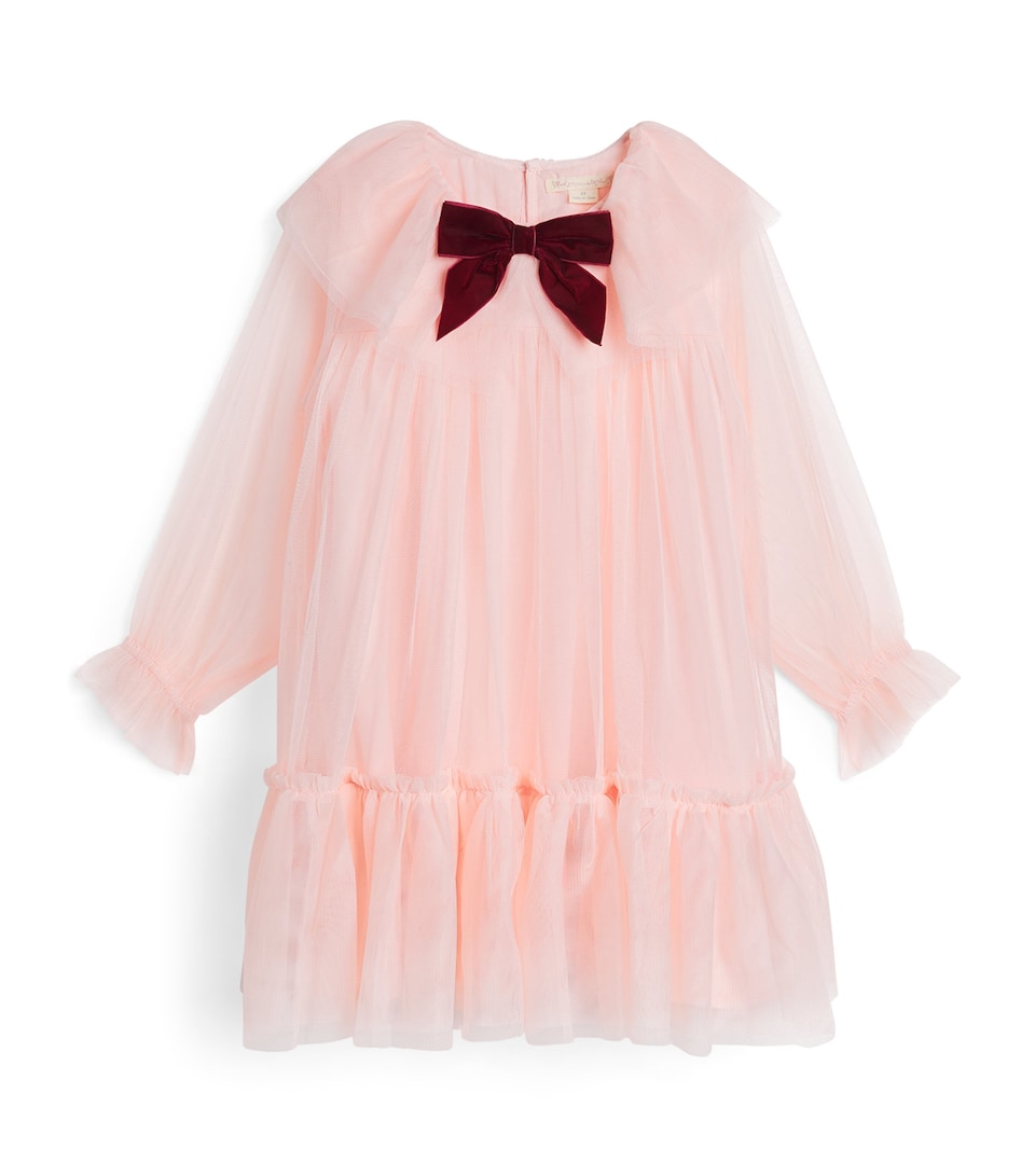 KONGES SLOJD Tulle Bow Dress (18 Months – 10 Years) Creole Pink