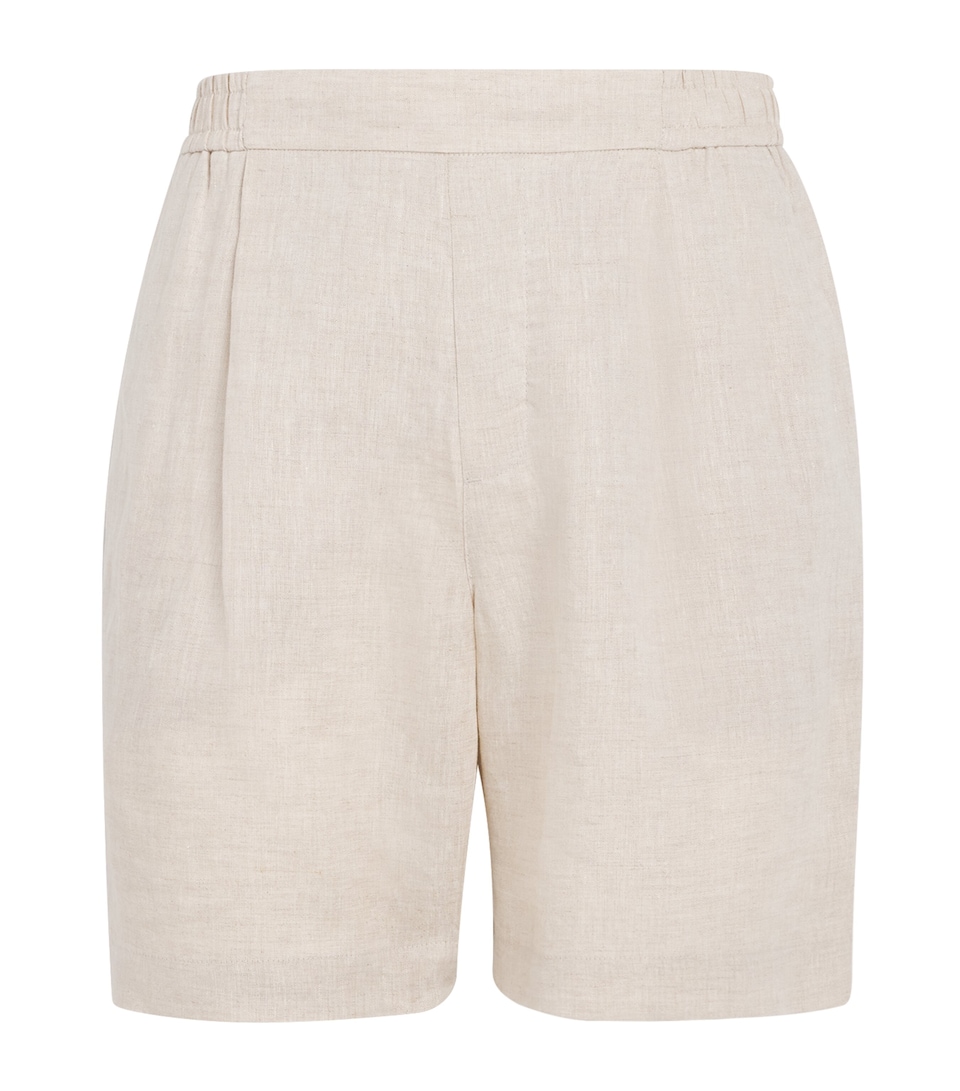 CHÉ Mens Linen Relaxed Shorts Oat