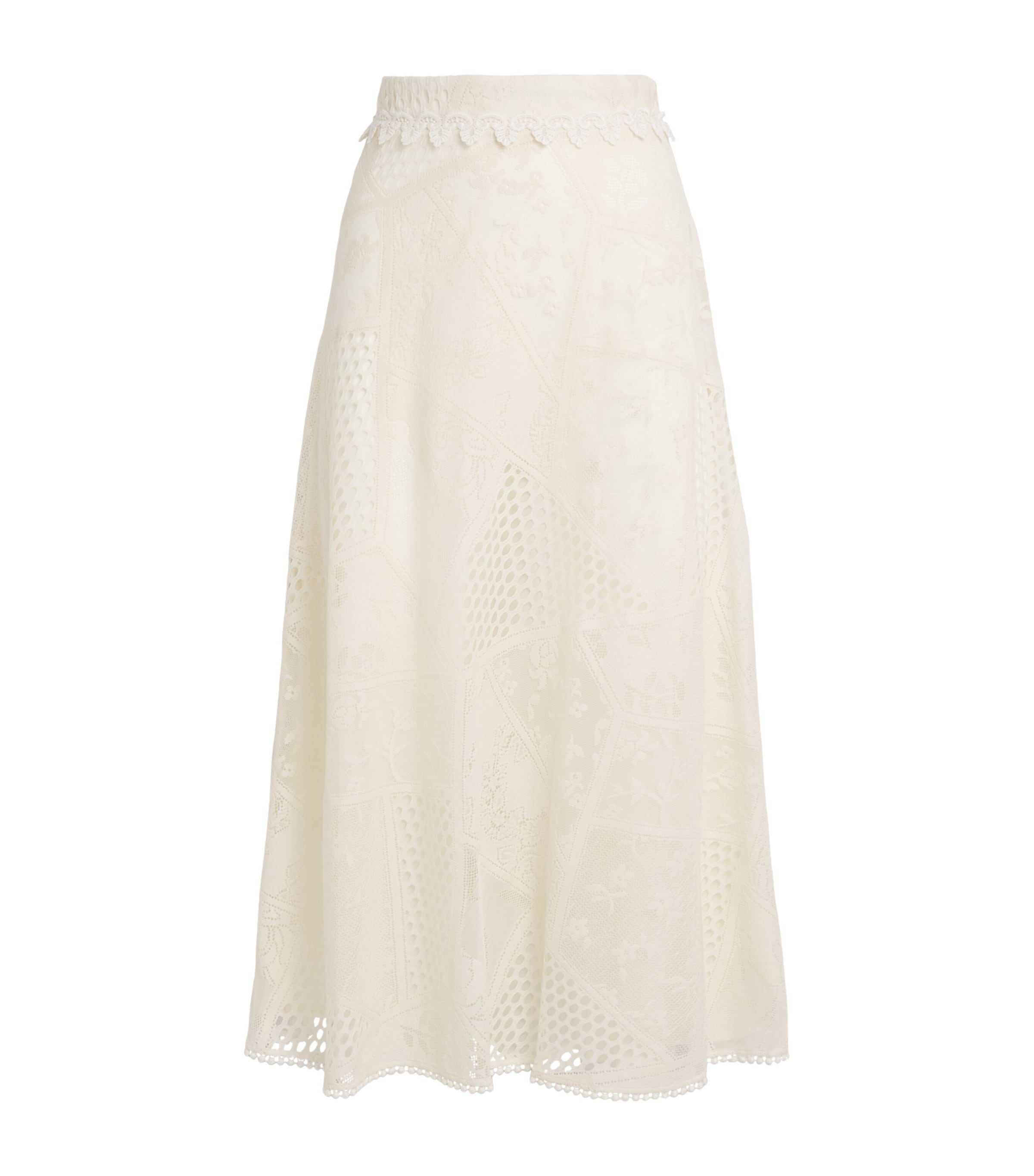 La Doublej Womens Lace Lungomare Midi Skirt