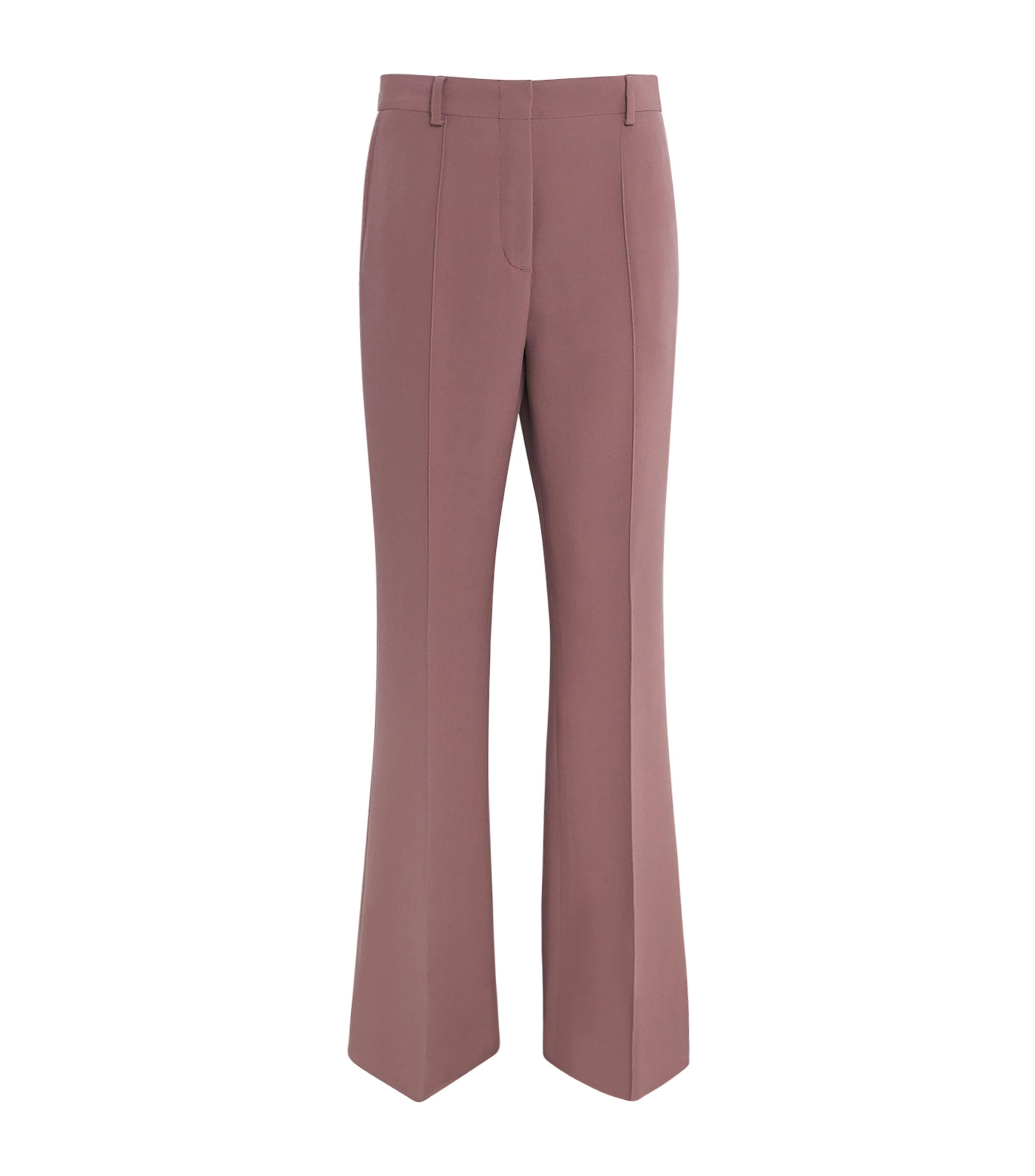 Silk Flared Trousers
