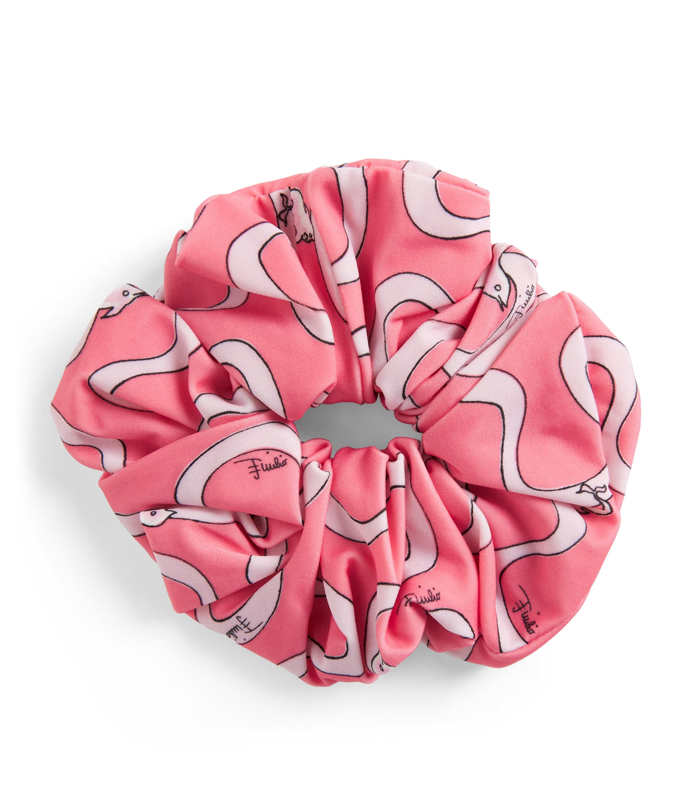 PUCCI Silk Printed Scrunchie Pink