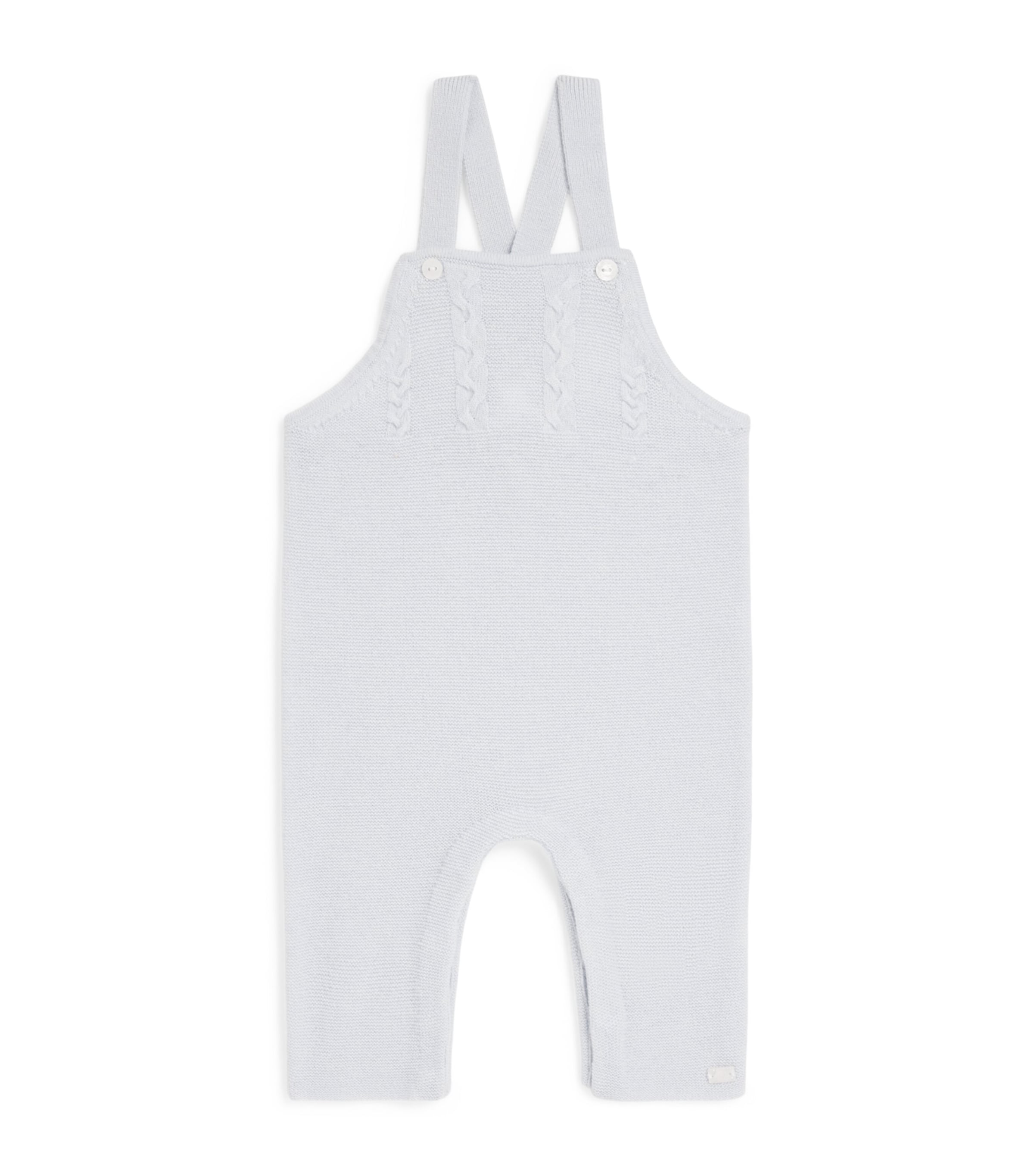 Tartine et Chocolat Wool-Cashmere Dungarees (3-24 Months) Ciel