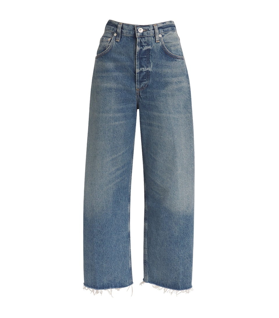 Raw-Hem Ayla Cropped Jeans