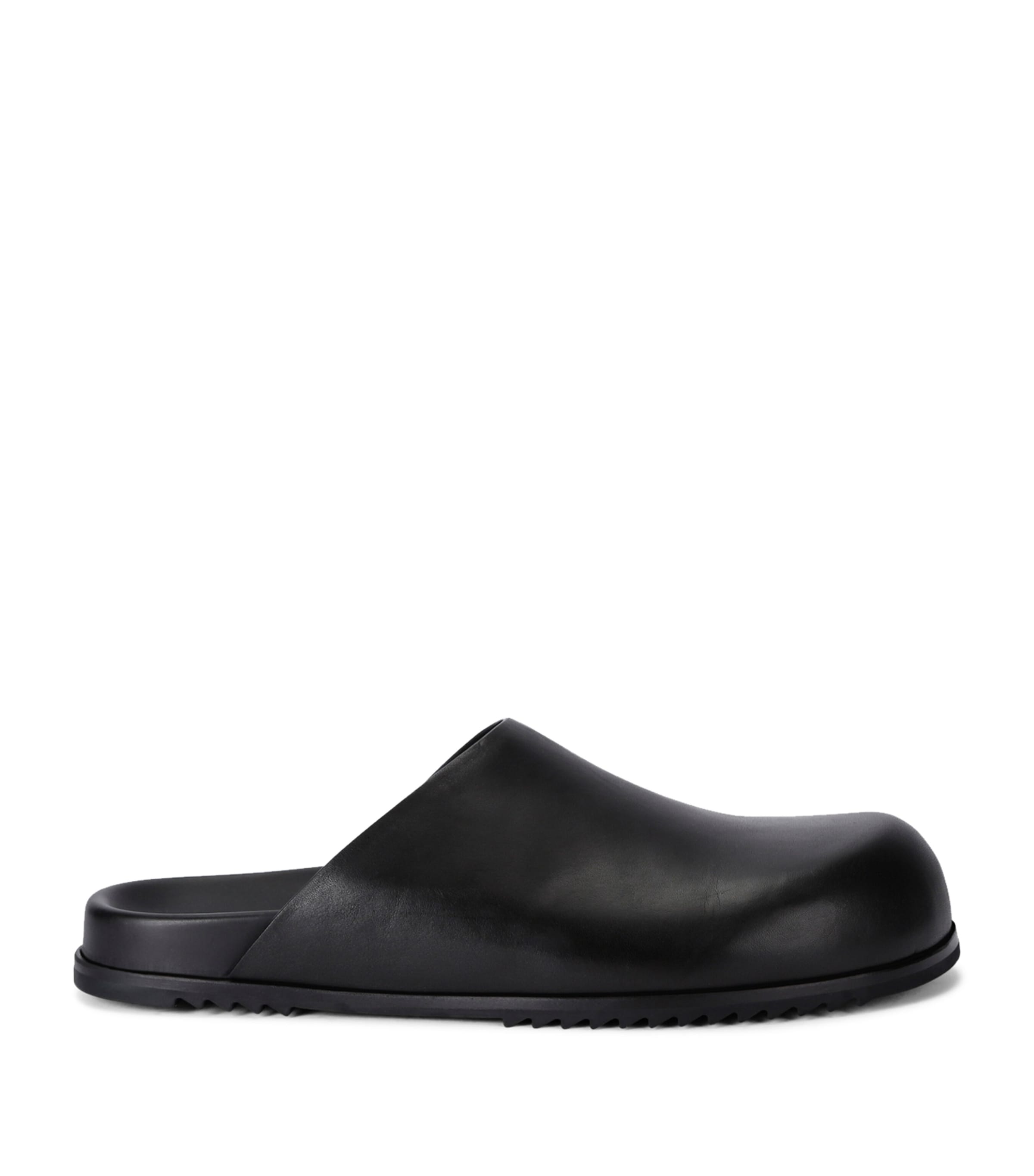 Maison Margiela Black Nappa Leather Tabi Babouche Mules