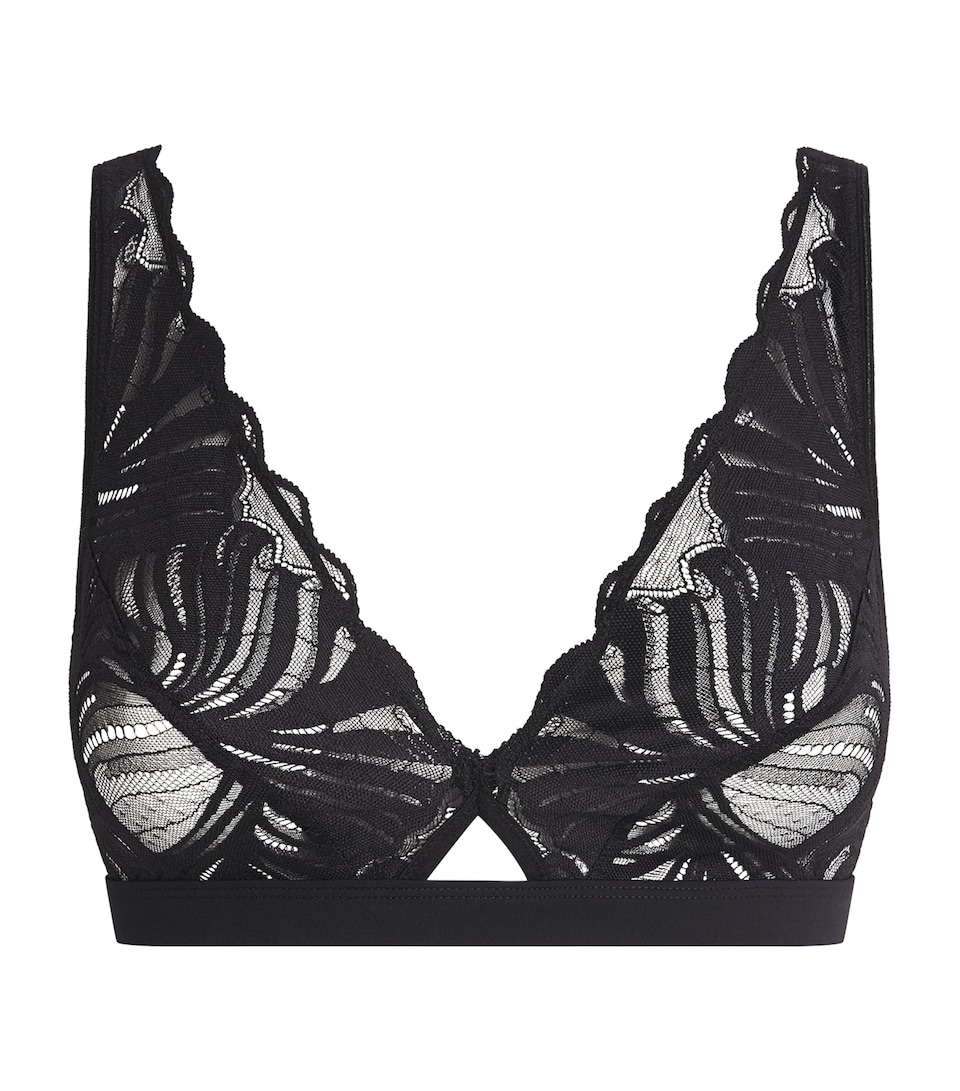 Falke Womens Delicate Touch Triangle Bra Black