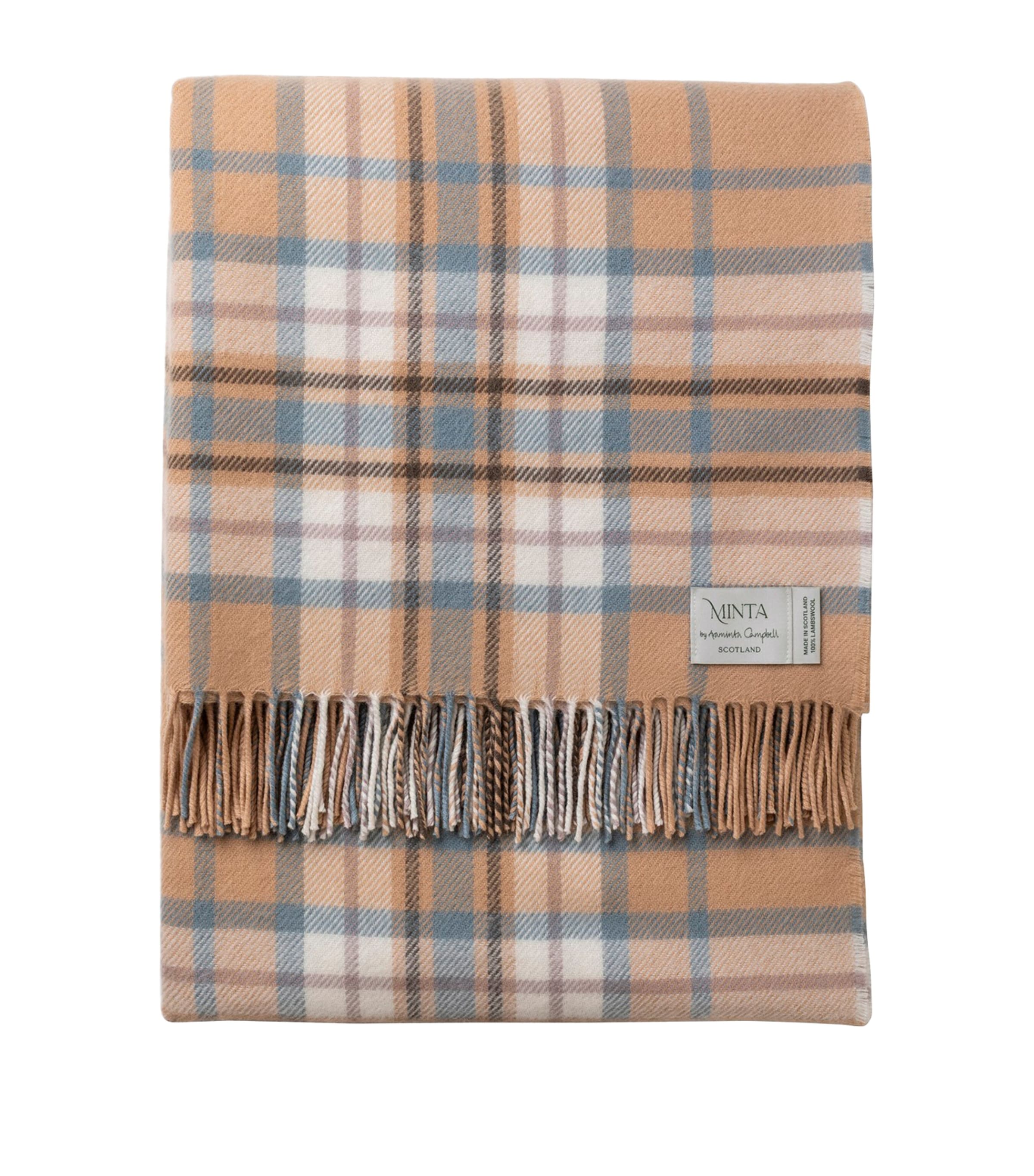Araminta Campbell Wool Morning Sands Throw (140cm x 180cm) Morning Sands