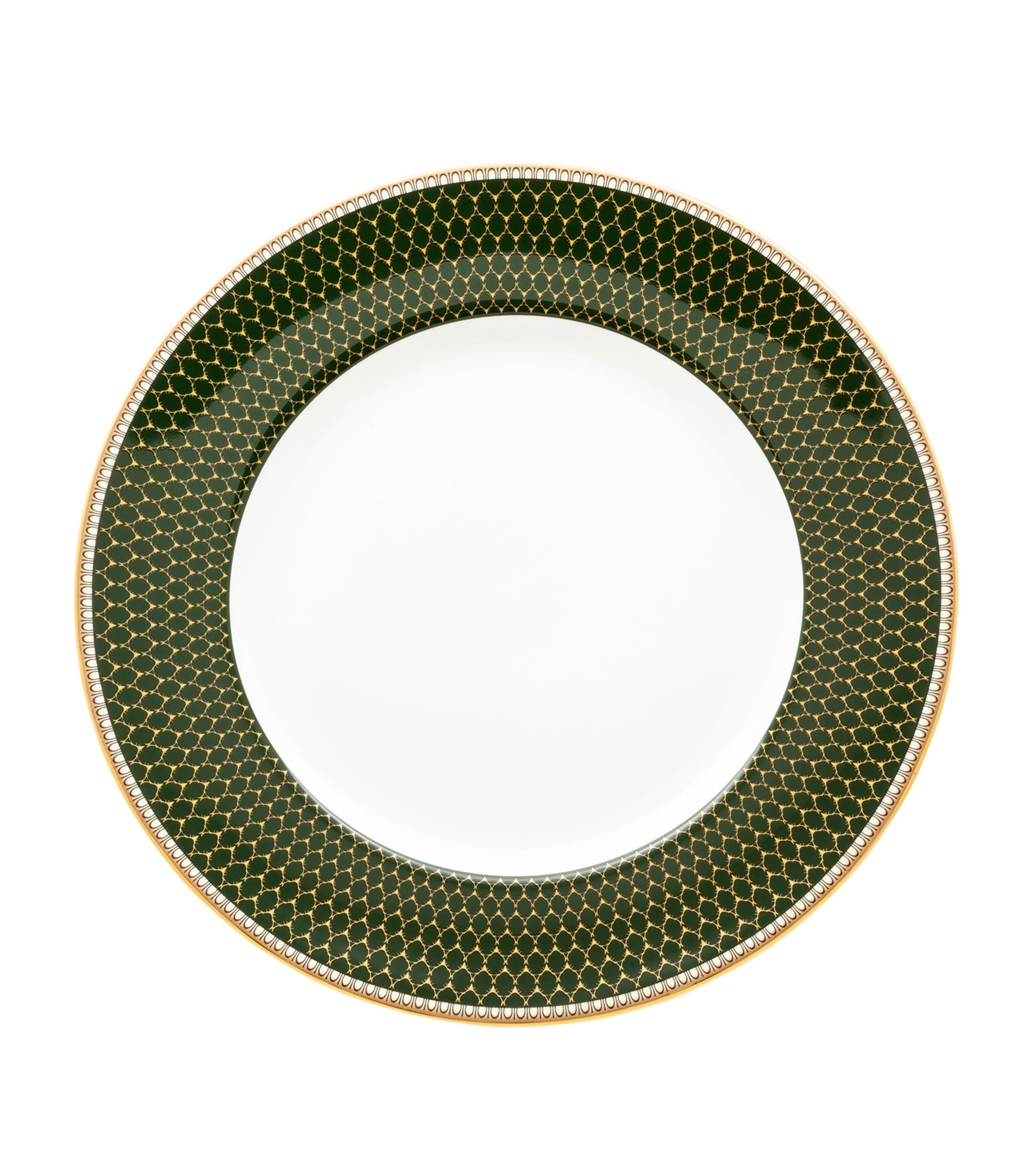 Halcyon Days Antler Trellis Plate (27cm) Green