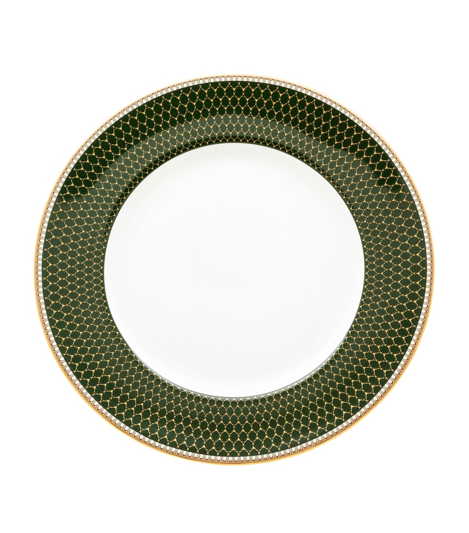 Halcyon Days Antler Trellis Plate (27cm) Green