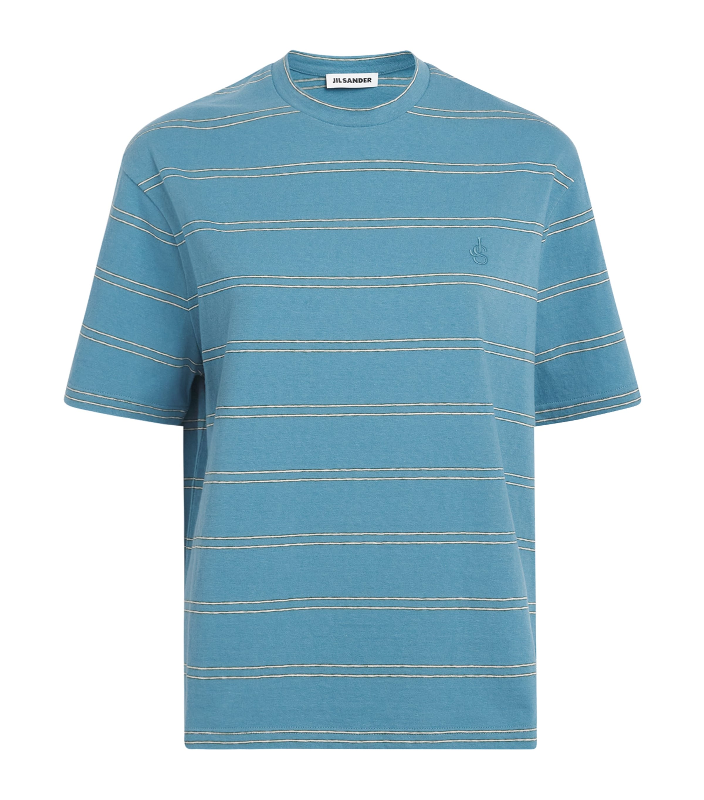 Jil Sander Womens Cotton Stripe T-Shirt Summer Kite