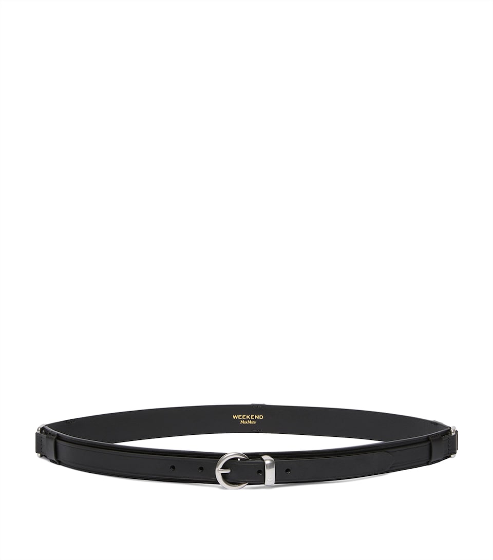 Weekend Max Mara Leather Belt Black