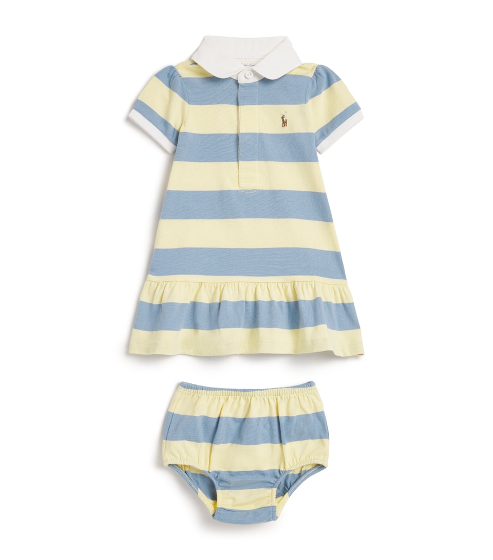 Cotton Stripe Dress and Bloomers Set (3-24 Months)