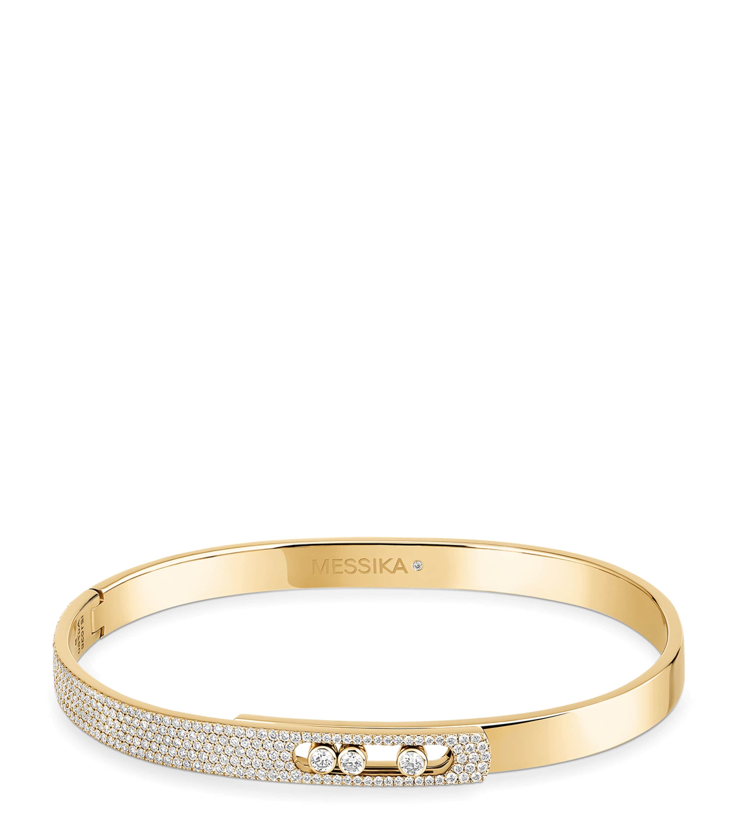 Move Noa Yellow Gold and Diamond Pavé Bracelet (0.90ct)