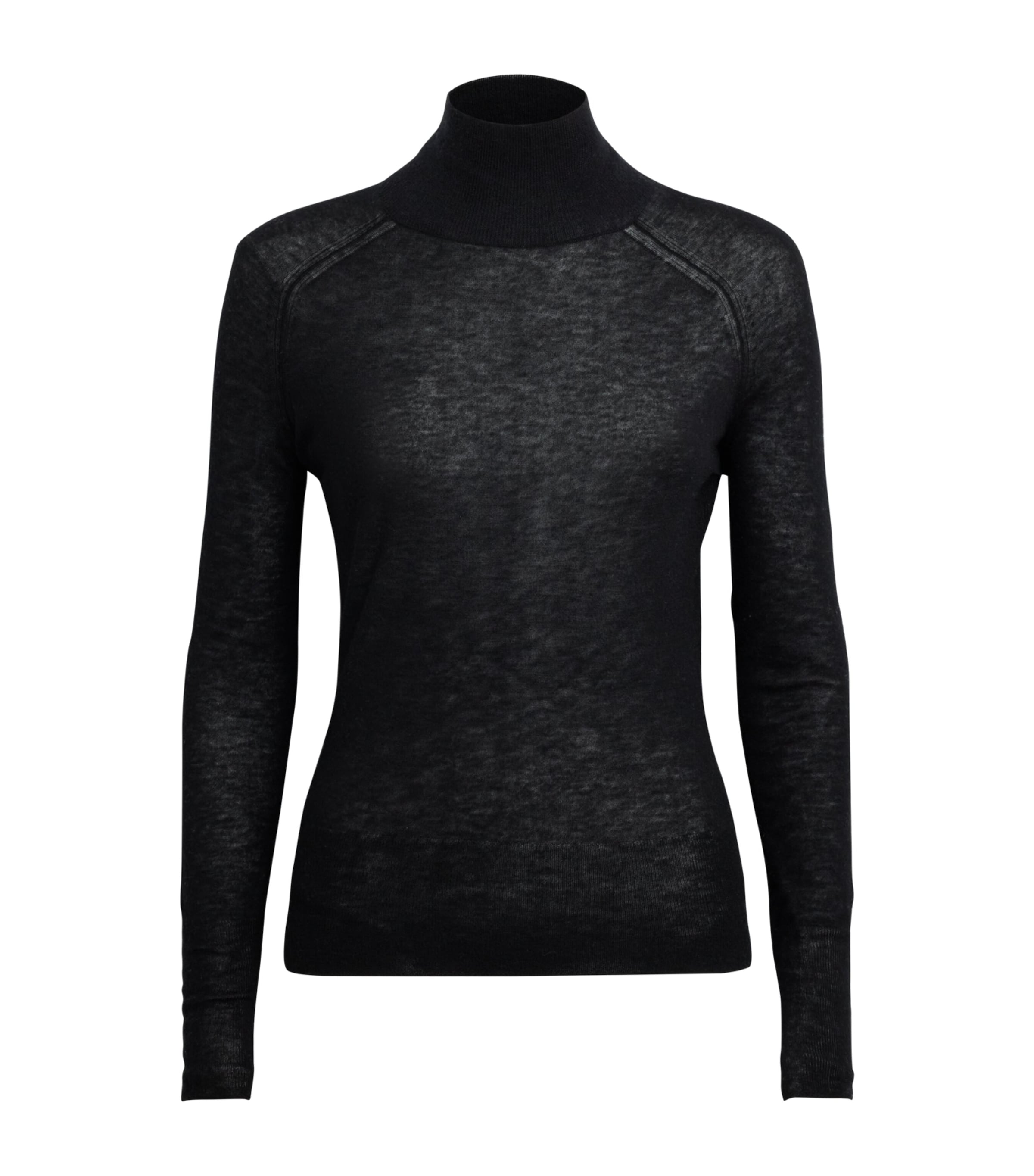 Joseph Womens Cashmere High-Neck Cashair Yara Sweater Black