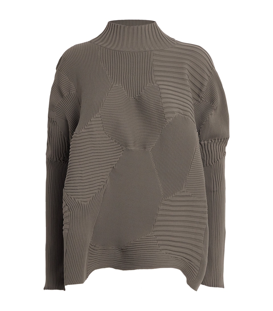 Issey Miyake Womens Kone Kone Sweater Grey
