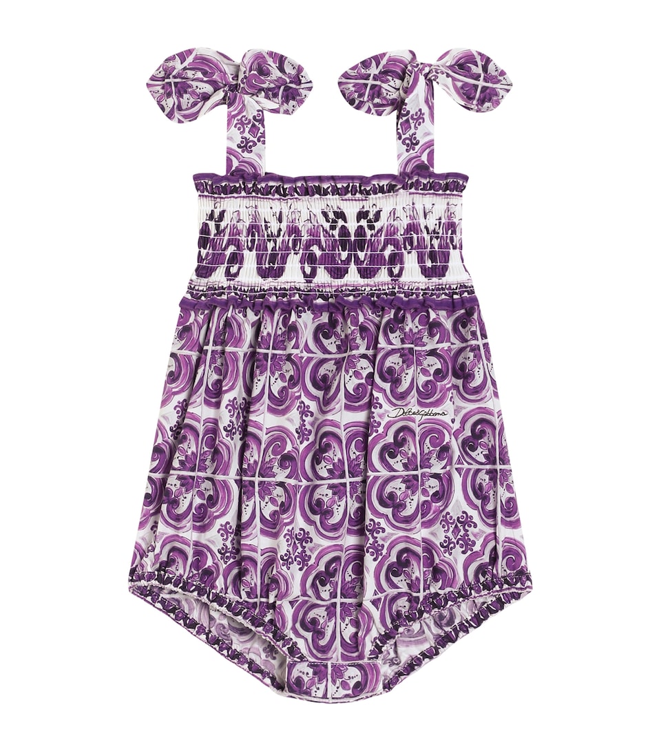 Cotton Majolica Print Bodysuit (0-24 Months)