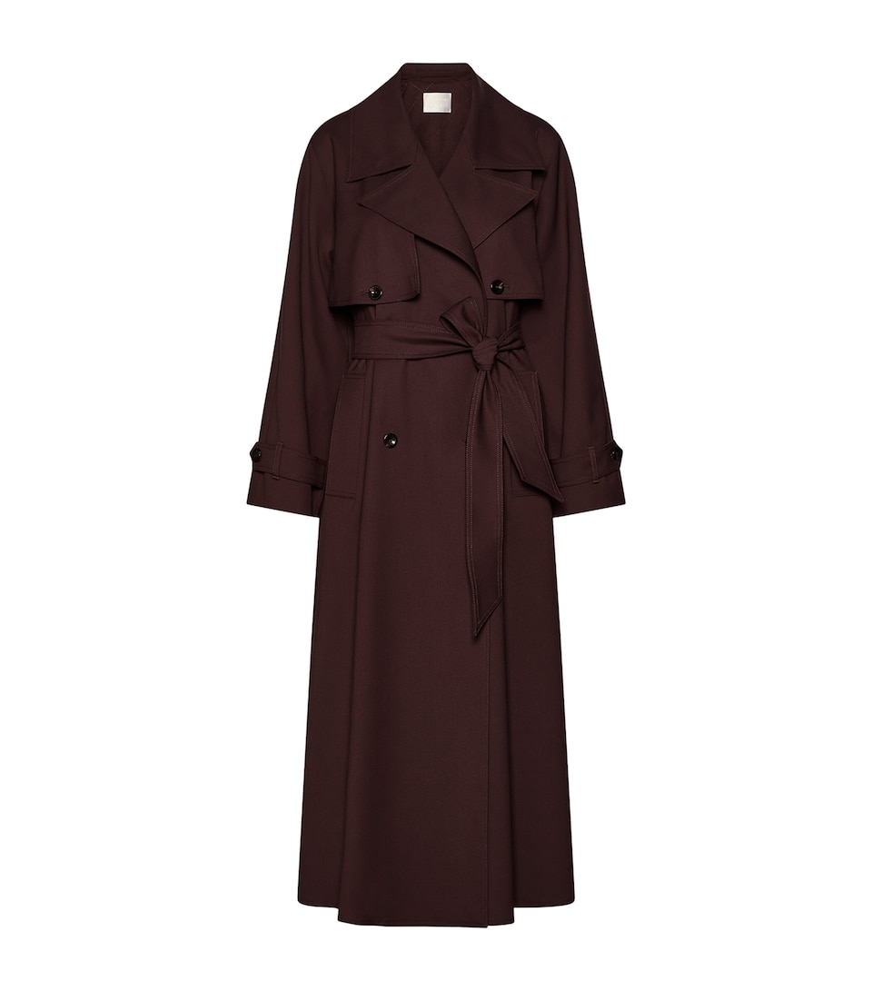 Marella Womens Trench Coat Chocolate