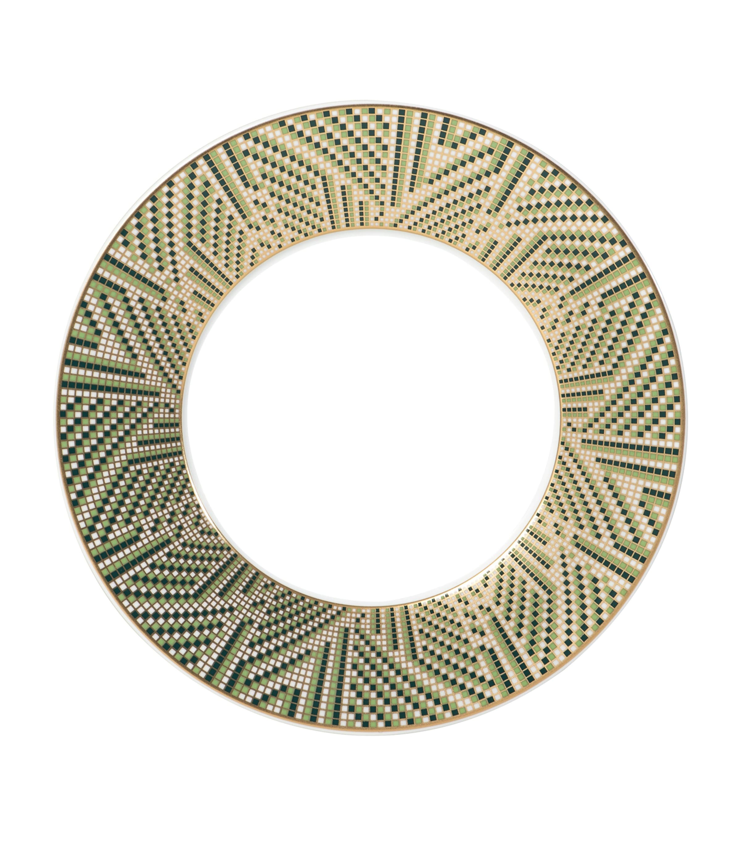 Bernardaud Augusta Salad Plate (21cm) Or Et Vert
