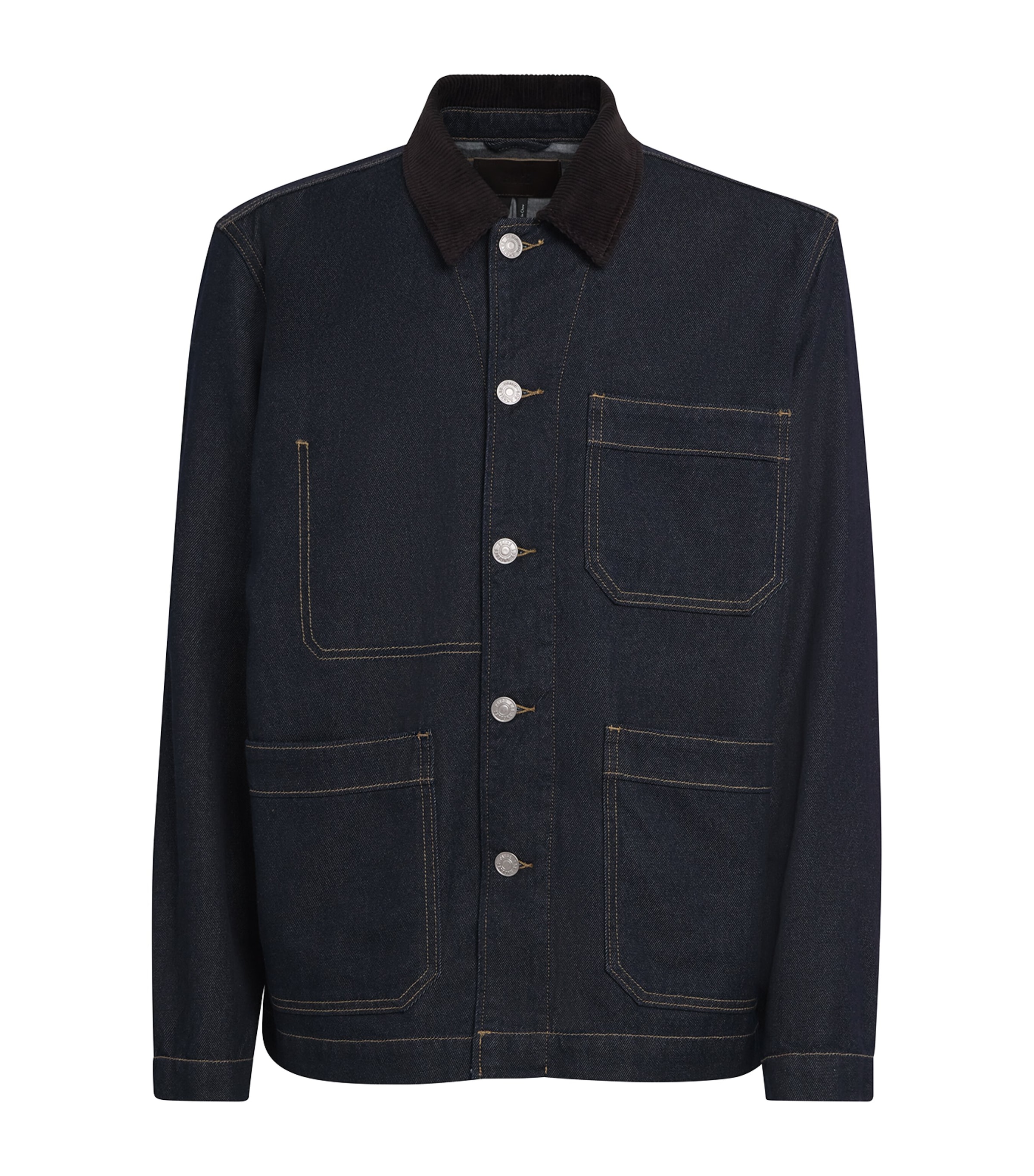 Corduroy-Collar Pauler Denim Chore Jacket