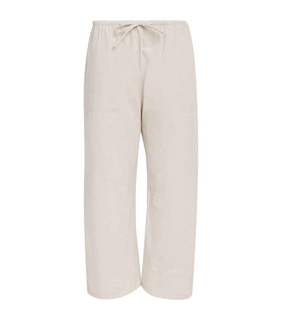 Cotton Kyoto Wide-Leg Trousers