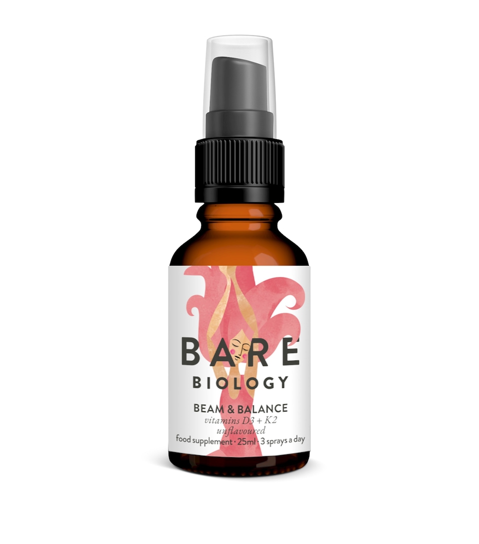 Bare Biology Beam & Balance, Vitamin D3 + K2 Unflavoured Spray (25ml)